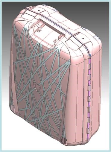 25% reduction in the weight of a PP suitcase